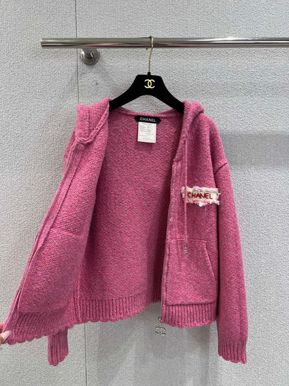 C 25 Vintage Collection Hooded Cashmere Cardigan