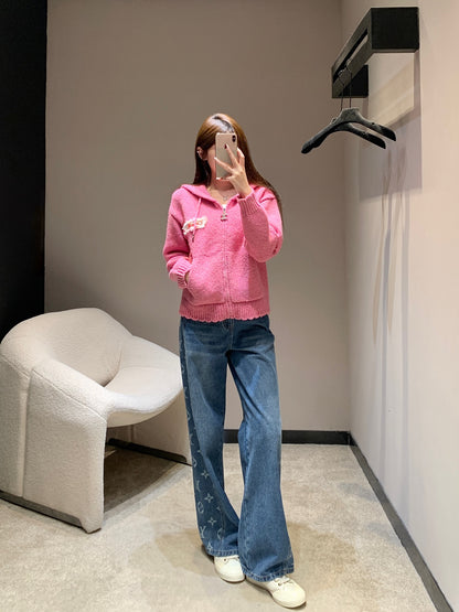 C 25 Vintage Collection Hooded Cashmere Cardigan