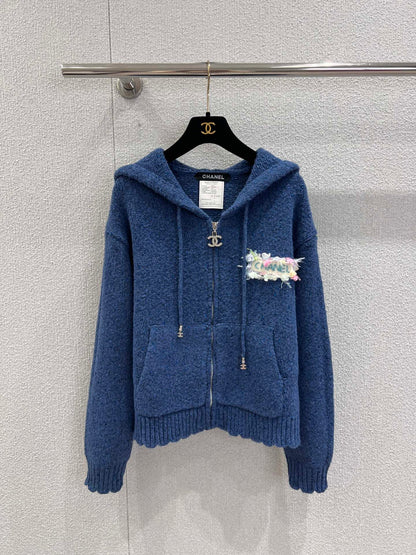 C 25 Vintage Collection Hooded Cashmere Cardigan