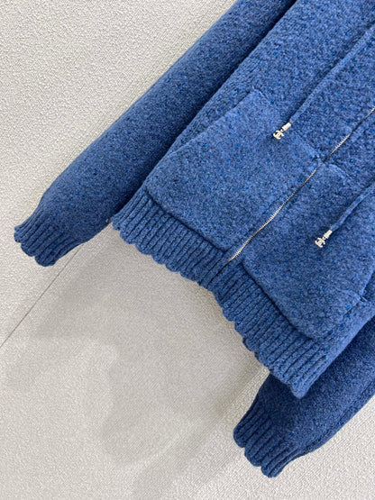 C 25 Vintage Collection Hooded Cashmere Cardigan