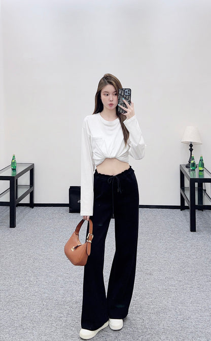 Mi 25 drawstring wide-leg trousers