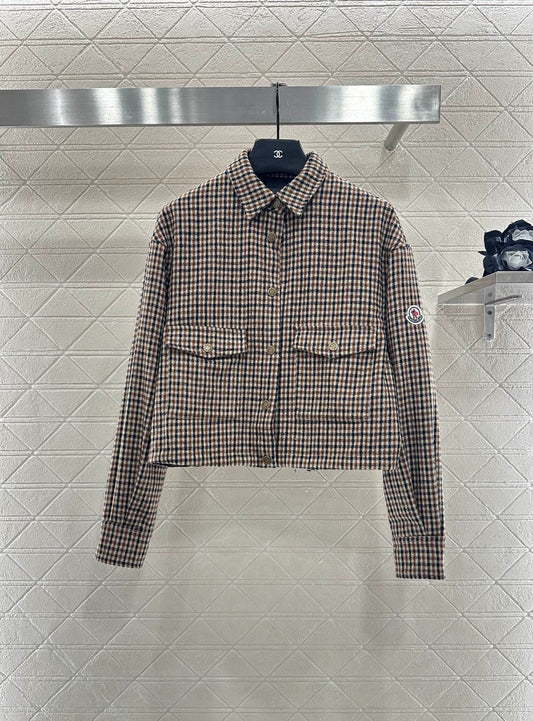 Mon 25fw Plaid shirt