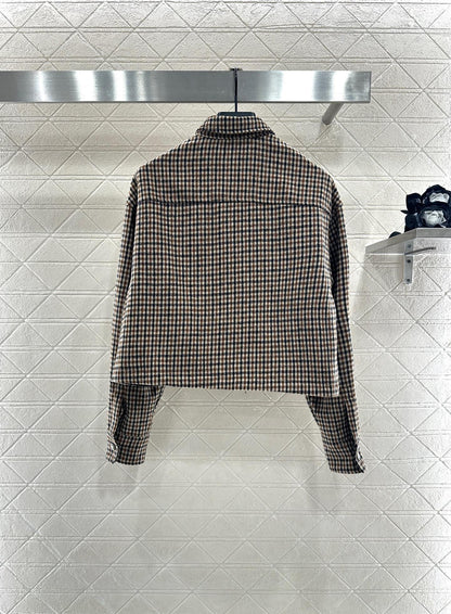 Mon 25fw Plaid shirt