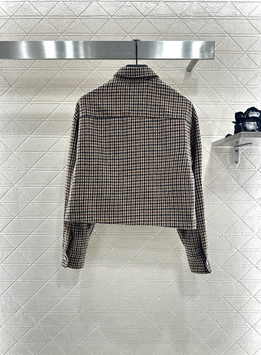 Mon 25fw Plaid shirt