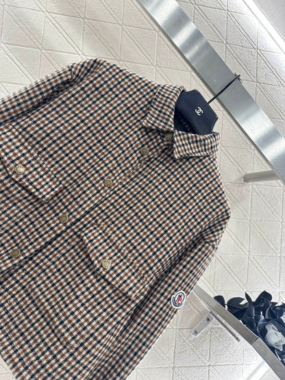 Mon 25fw Plaid shirt