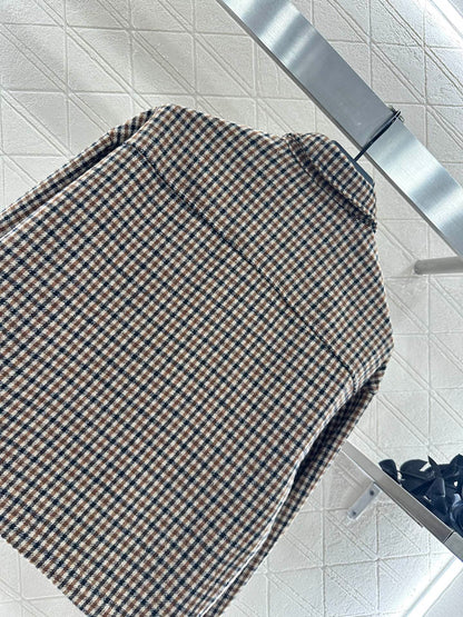 Mon 25fw Plaid shirt