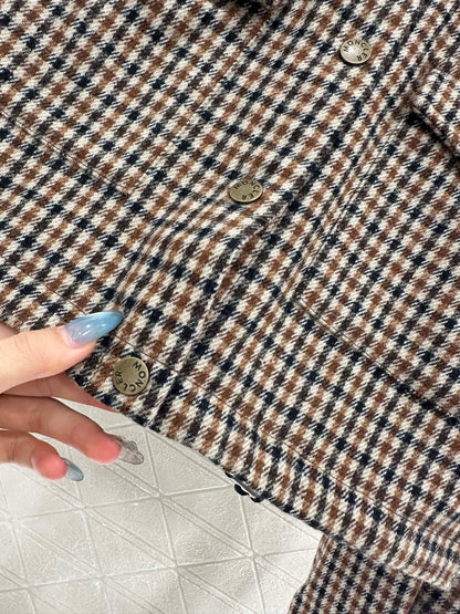 Mon 25fw Plaid shirt