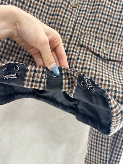 Mon 25fw Plaid shirt