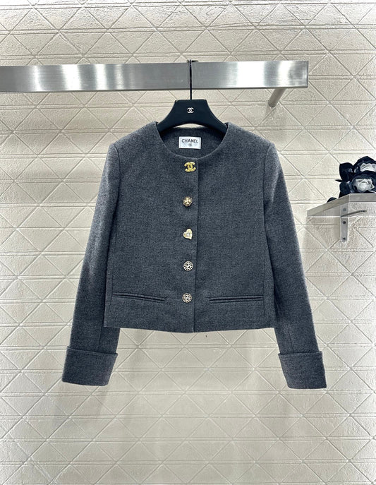 C 25 Crew neck wool blazer