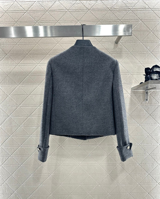 C 25 Crew neck wool blazer