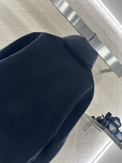 Mon 25fw paneled stand-up collar down jacket