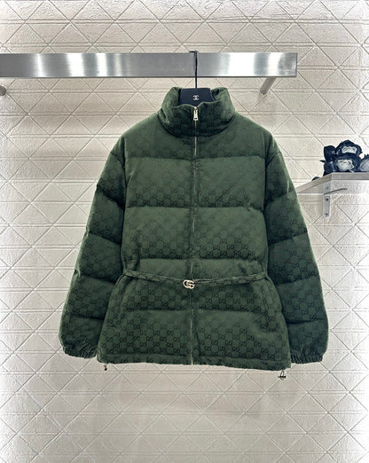 Gu 25 Jacquard belt down jacket