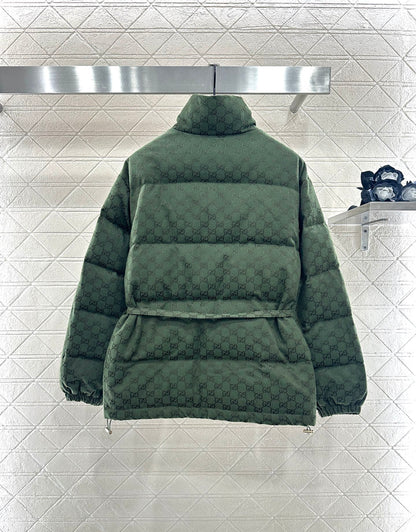 Gu 25 Jacquard belt down jacket