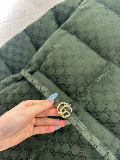Gu 25 Jacquard belt down jacket