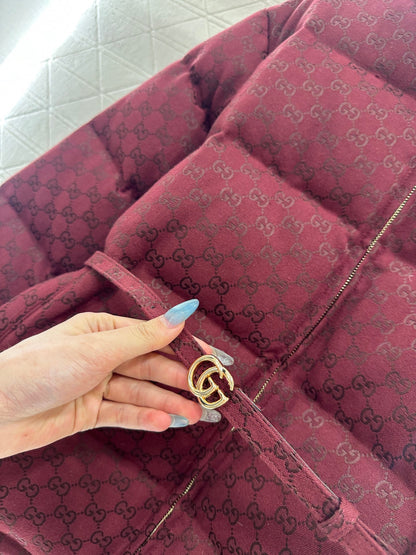 Gu 25 Jacquard belt down jacket