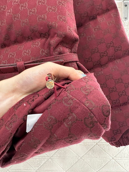 Gu 25 Jacquard belt down jacket