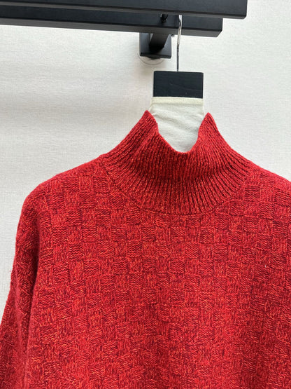 Bot 25 turtleneck wool sweater(KHAKI/RED/GRAY)