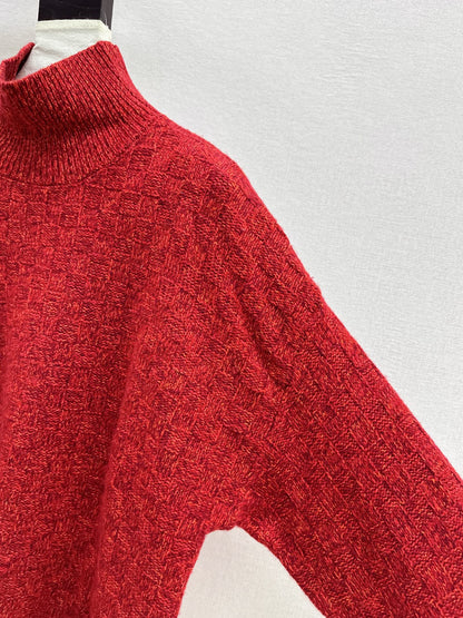 Bot 25 turtleneck wool sweater(KHAKI/RED/GRAY)