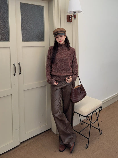 Bot 25 turtleneck wool sweater(KHAKI/RED/GRAY)