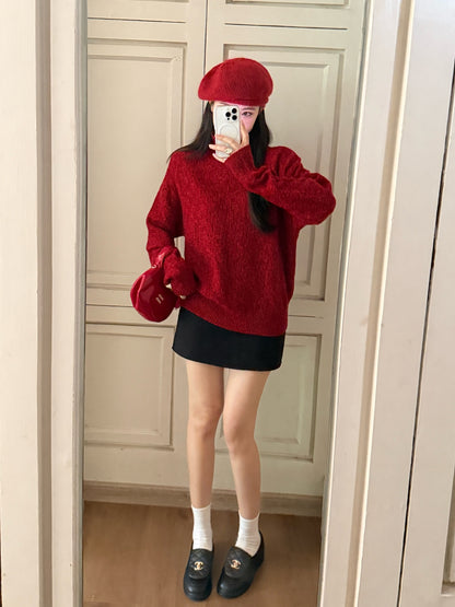Bot 25 turtleneck wool sweater(KHAKI/RED/GRAY)