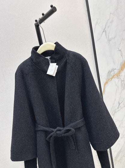 Bru 25 wool and cashmere coat(BEIGI/BLACK)