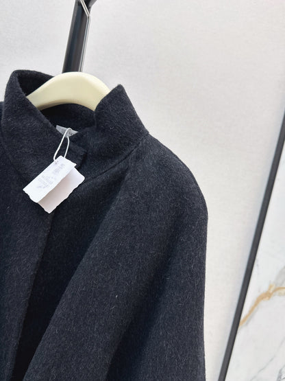 Bru 25 wool and cashmere coat(BEIGI/BLACK)