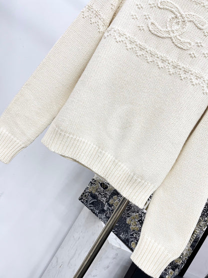 C 25 Vintage Crochet Cashmere Sweater