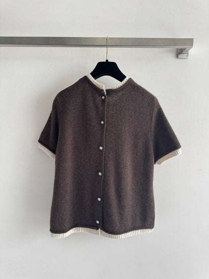 C 25 Vintage Cashmere Short Sleeves（BROWN/GREEN）