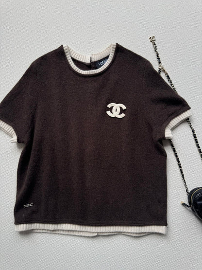 C 25 Vintage Cashmere Short Sleeves（BROWN/GREEN）