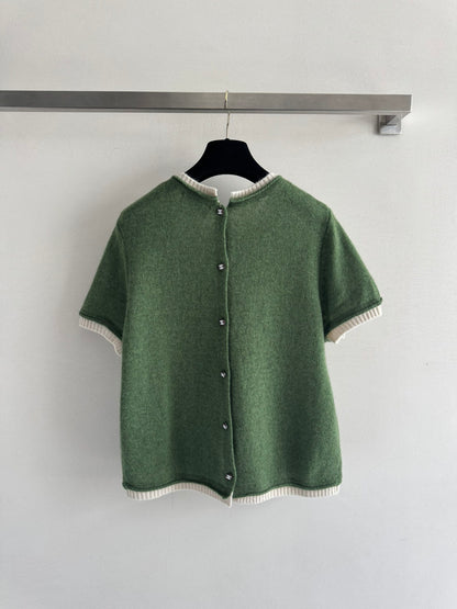 C 25 Vintage Cashmere Short Sleeves（BROWN/GREEN）