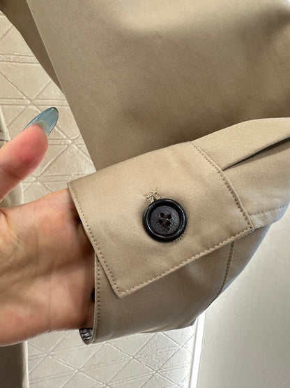 Bot 25 Woven collar trench coat