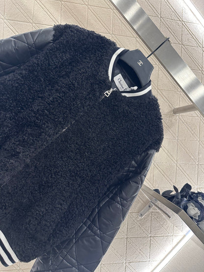 Di 25 Teddy plush cotton baseball jacket