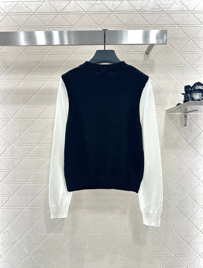 C 25 Bow logo knitted wool long sleeves