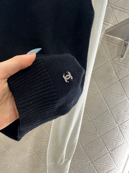 C 25 Bow logo knitted wool long sleeves