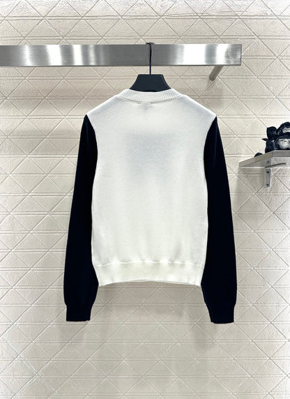 C 25 Bow logo knitted wool long sleeves