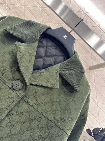 Gu 25 Hot Diamond Padded Jacket + Short Skirt Set