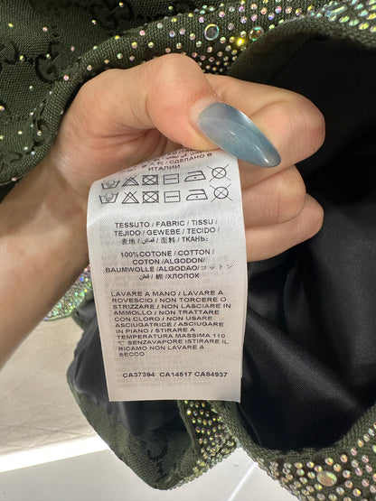 Gu 25 Rhinestone jacquard dress