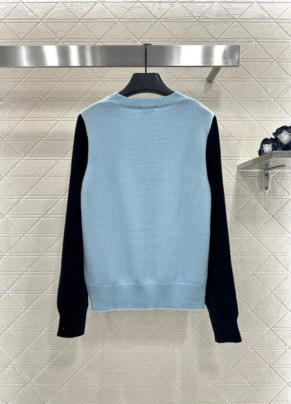 C 25 Bow logo knitted wool long sleeves