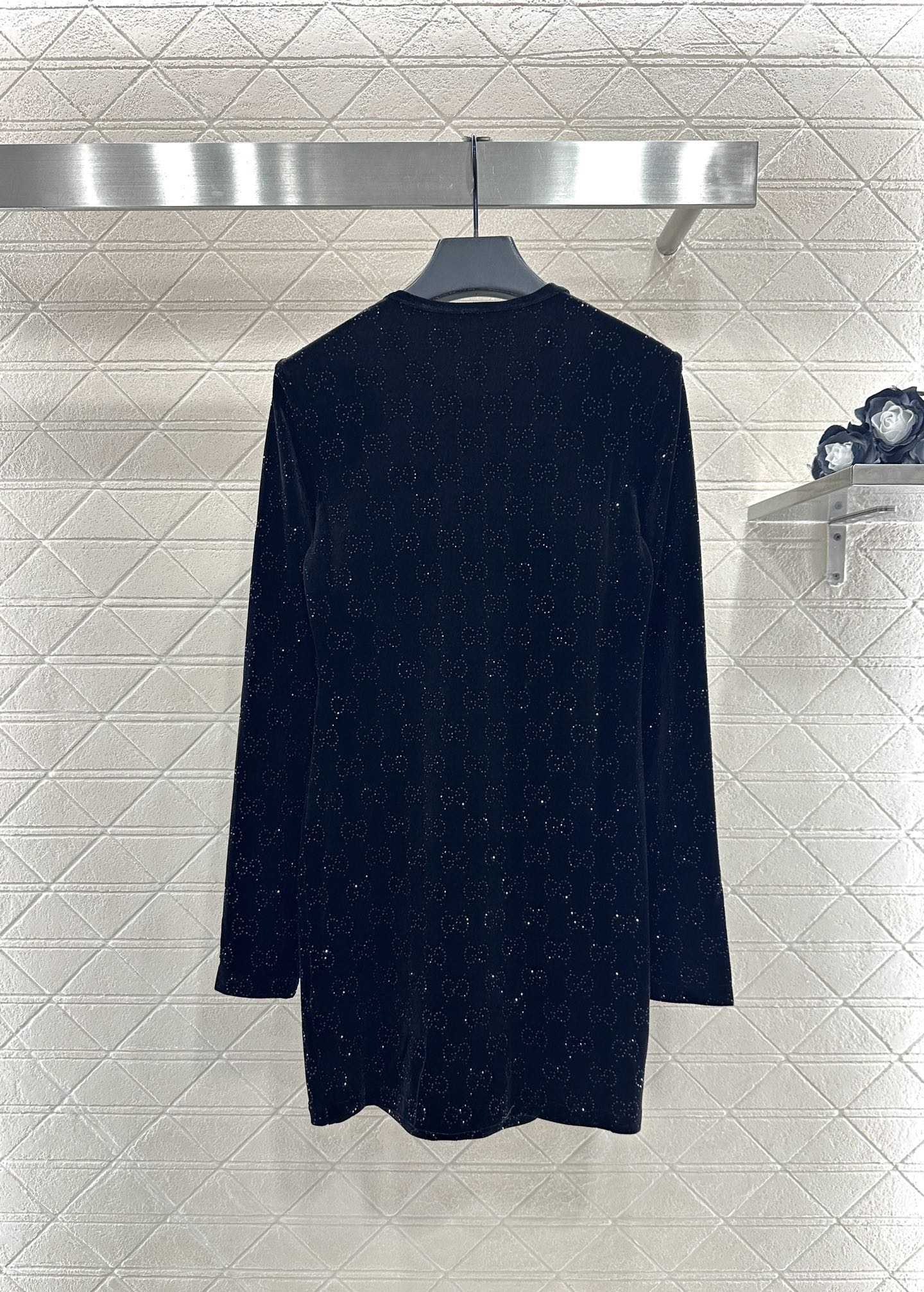 Gu 25 Velvet rhinestone dress