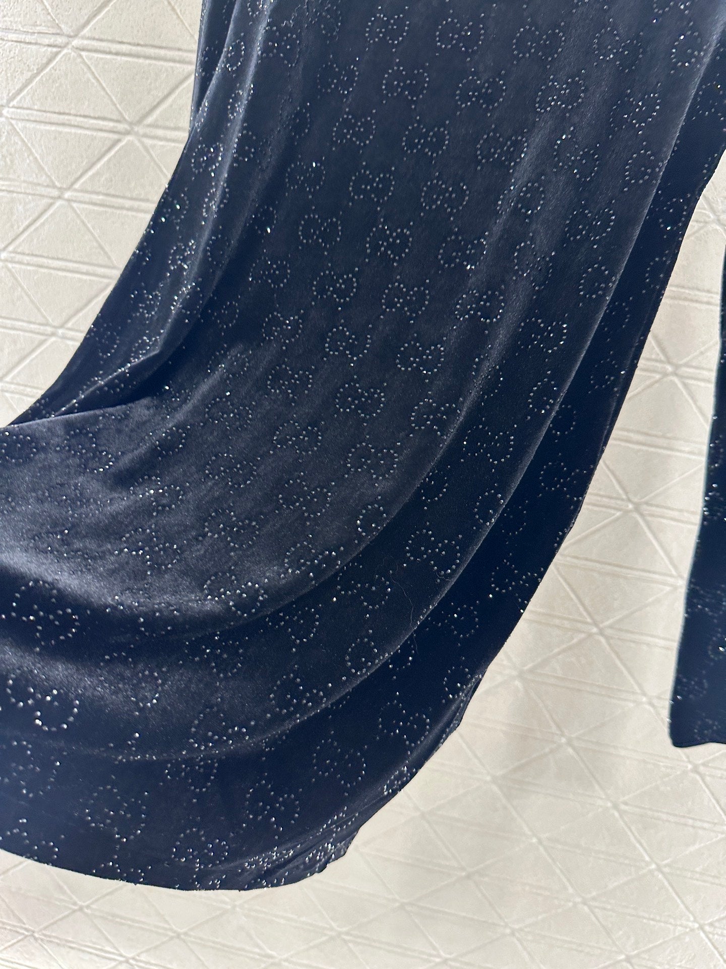 Gu 25 Velvet rhinestone dress
