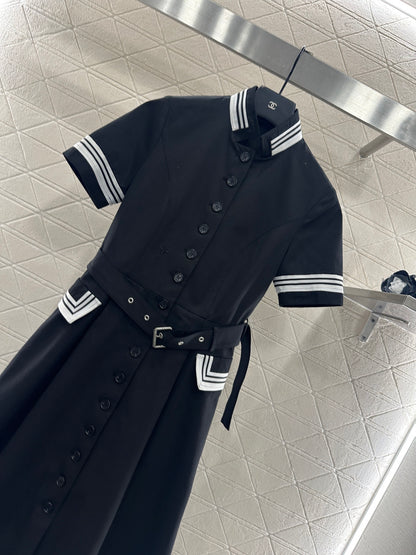 Di 25 Belt Short Sleeve Dress