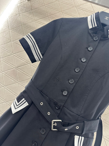 Di 25 Belt Short Sleeve Dress