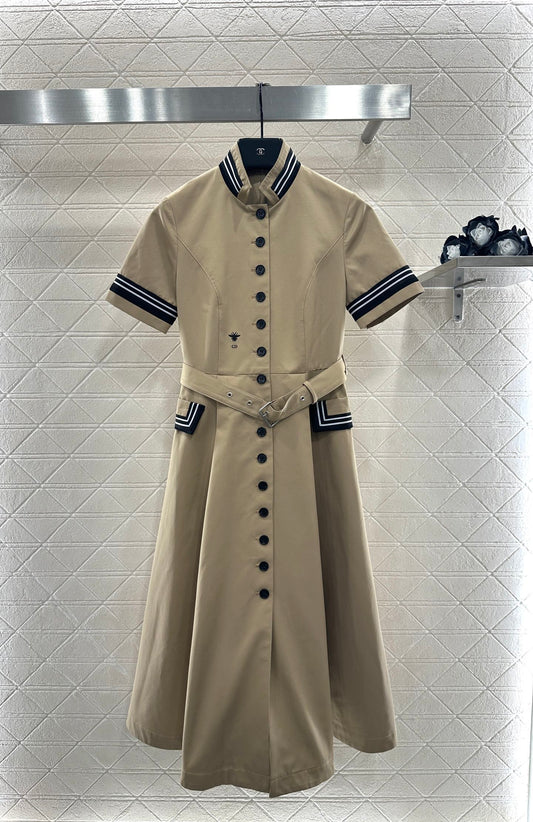 Di 25 Belt Short Sleeve Dress