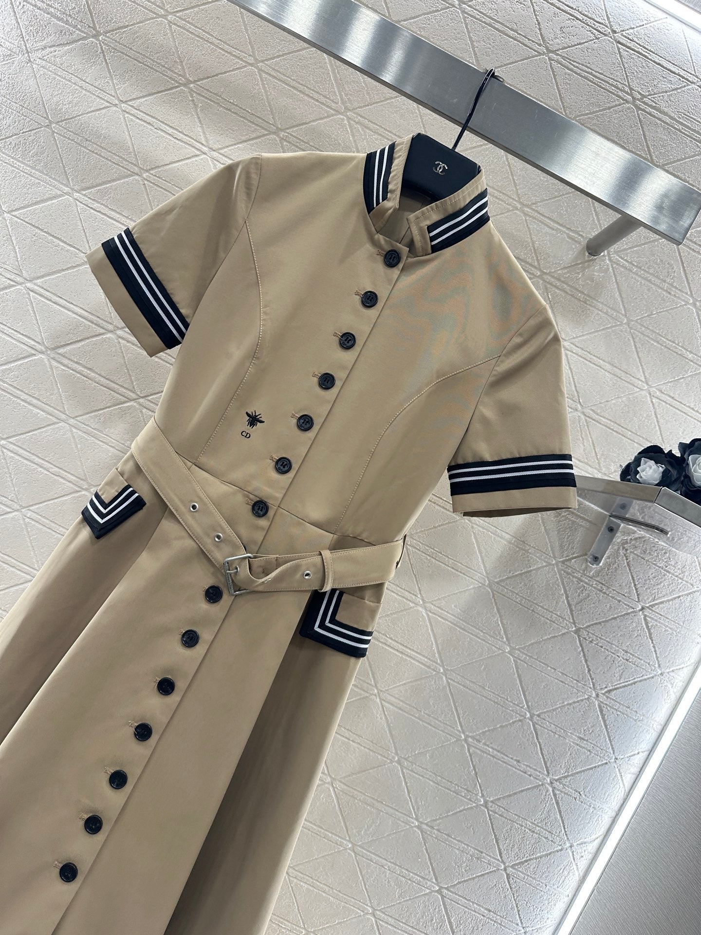 Di 25 Belt Short Sleeve Dress