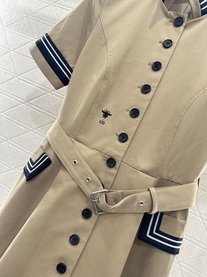 Di 25 Belt Short Sleeve Dress