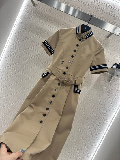 Di 25 Belt Short Sleeve Dress