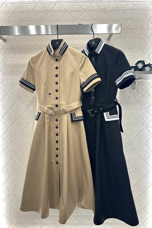 Di 25 Belt Short Sleeve Dress