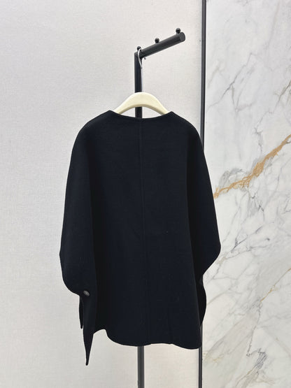 Lor 25 Scarf + Cashmere Wool Jacket(WHITE/BLACK/BROWN)