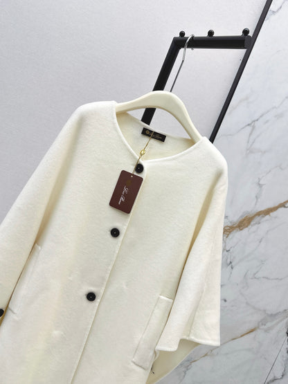 Lor 25 Scarf + Cashmere Wool Jacket(WHITE/BLACK/BROWN)