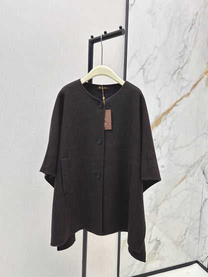 Lor 25 Scarf + Cashmere Wool Jacket(WHITE/BLACK/BROWN)